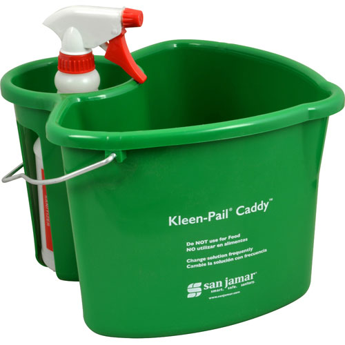 (image for) San Jamar KP500 4qt Kleen-Pail Caddy With 24 oz Bottle - Click Image to Close